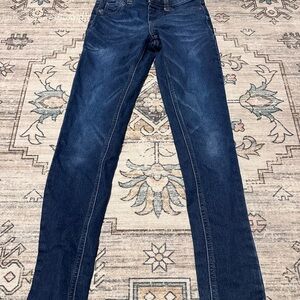 Girls Justice Dark Blue Skinny Jeans